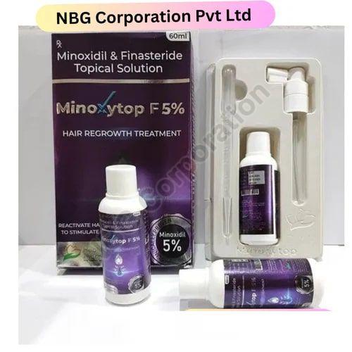 Liquid Minoxytop F5% Topical Solution, for Hair Care, Packaging Size : 60 ml