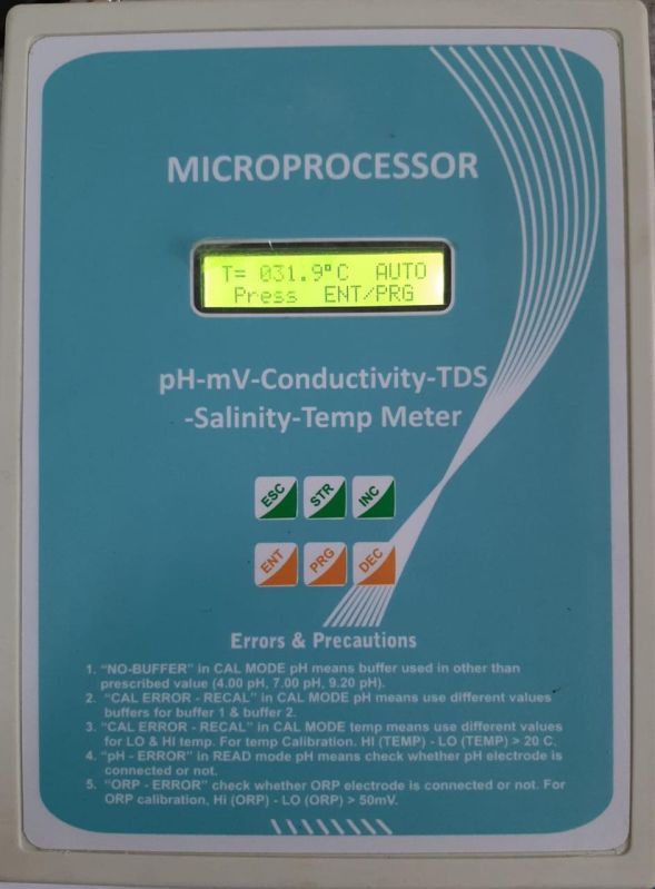 Microprocessor Based Conductivity TDS Salinity Temperature Meter