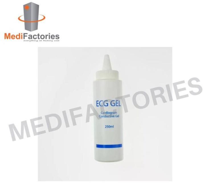 MediFactories high conductivity ecg gel, for Hospital, Labotatory, Gynecologic, Packaging Type : Bottle