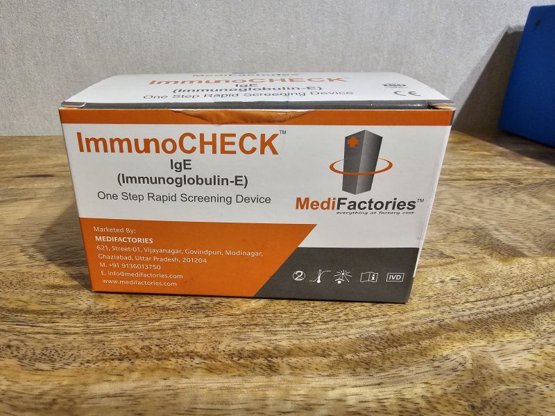 MediFactories ImmnoCHECK IgE (Immunoglobulin-E)