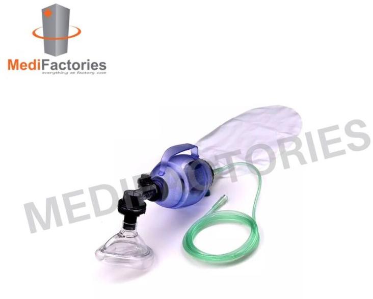 MediFactories Silicone RESUSCITATOR , CHILD, for Clinic, Hospital, Personal