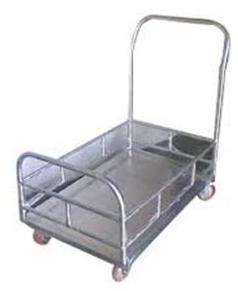 Rectangular Stainless Steel Multi Level Platform Trolley, For Industrial, Capacity : 100-200kg