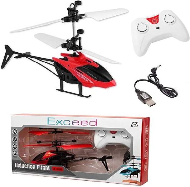 Helicopter Toy With charging cable toy, Color : Blue