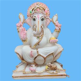 2 Feet Marble Ganesh Ji  Statue