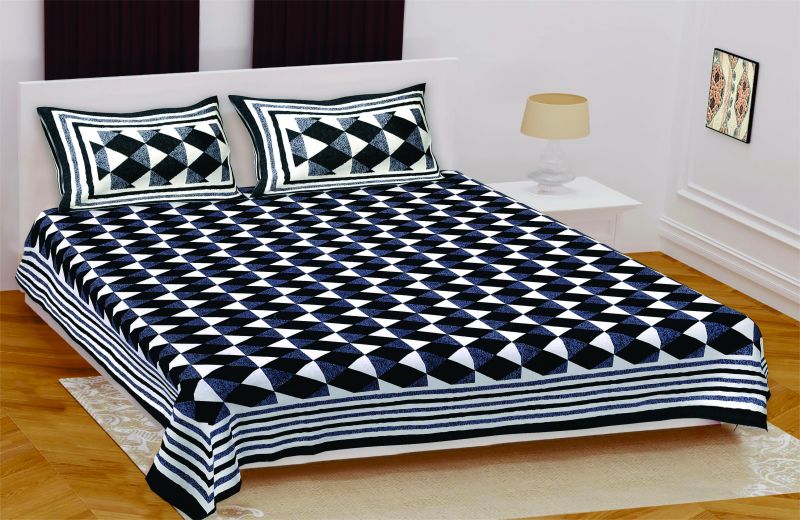 Cotton Printed King Size Bedsheet