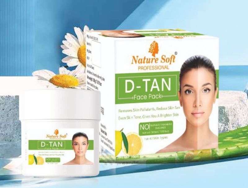 Nature Soft D-Tan Face Pack, Packaging Type : Plastic Box