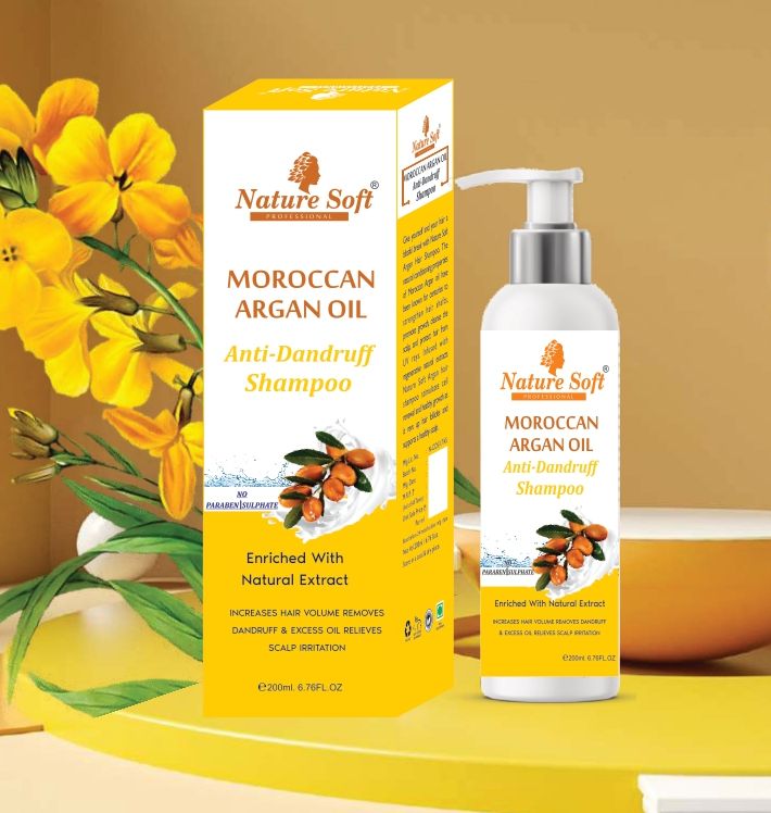 Nature Soft Moroccan Argan Hair Oil, Packaging Type : Plastic Bottle