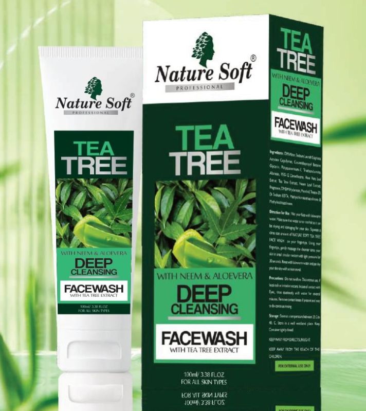 Tea Tree Deep Cleansing Face Wash, Packaging Type : Plastic Tube