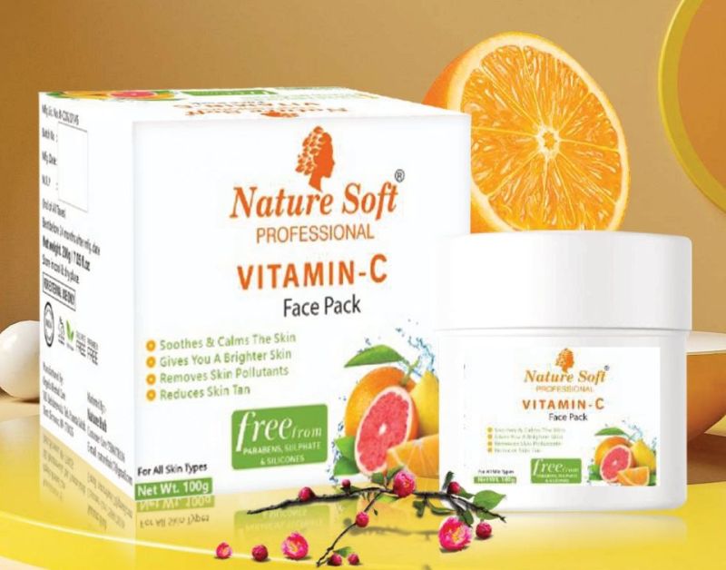 Nature Soft Vitamin C Face Pack, Packaging Size : 100 gm