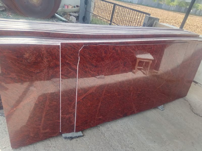 Polished Multi Red Granite Slab, for Vanity Tops, Staircases, Kitchen Countertops, Specialities : Non Slip