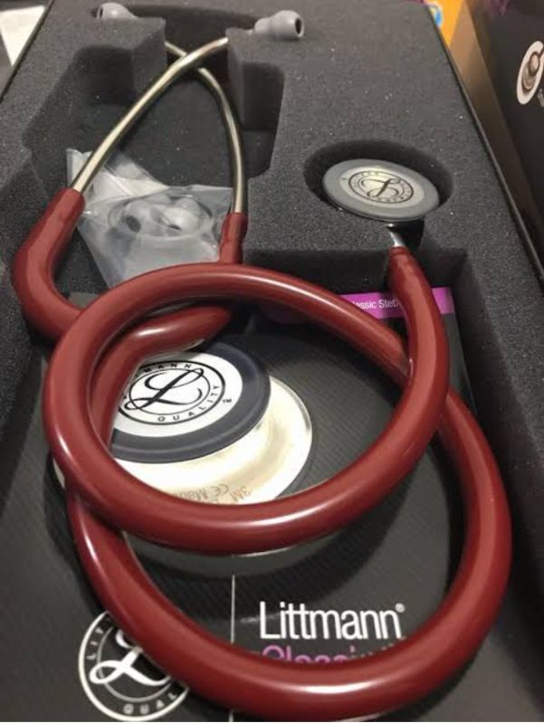 Battery Stethoscopes hs203, for Clinic, Hospital, Nursing Home, Chest Piece Material : Aluminium, Rubber