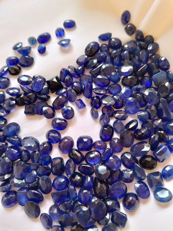 Hexagonal Polished Blue Sapphire Gemstones, Feature : Attractive Look