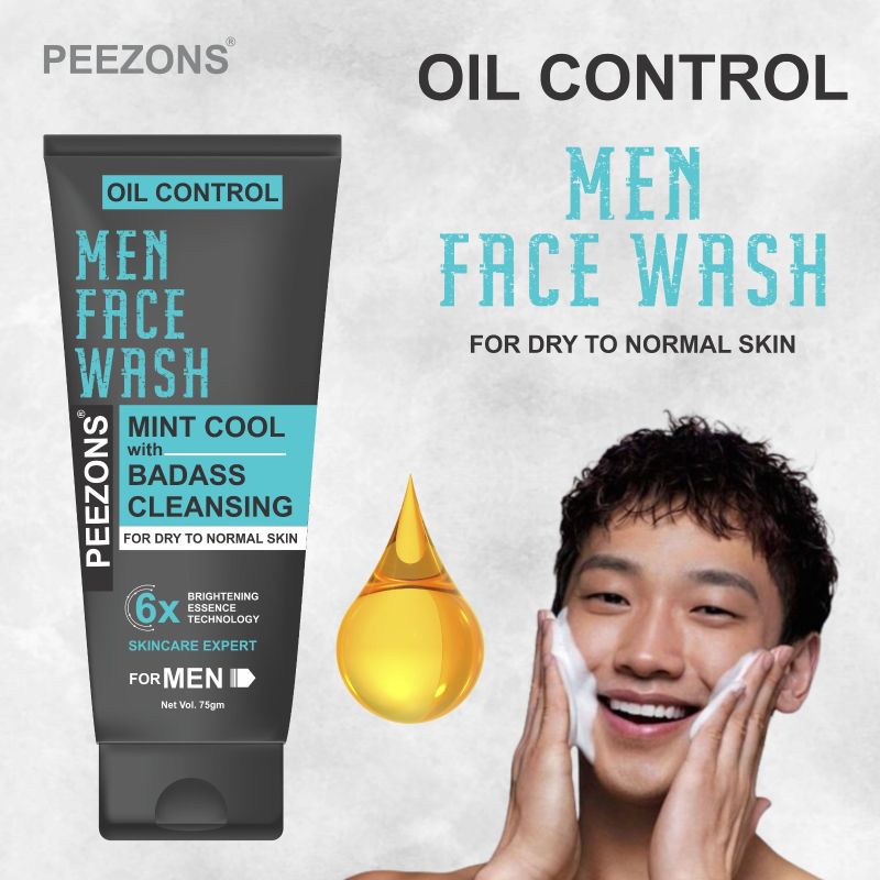 Mens Face Wash OIl Control, for All Skin Typs, Size : 50 Ml To 150 Ml