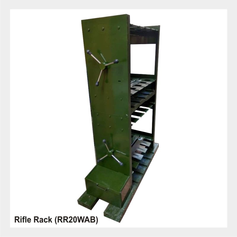 Green Rifle Rack 20 Rifles (2 Tier)