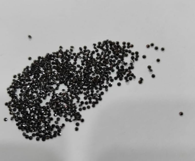 Common Cut Polished black diamond, for Jewellery Use, Size : 0-10mm