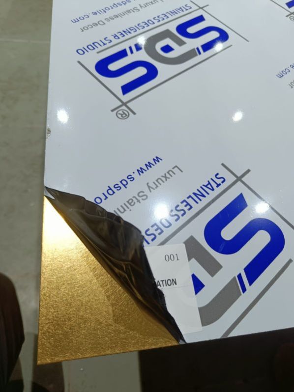 Stainless Steel Gold Color Sheets By Sds