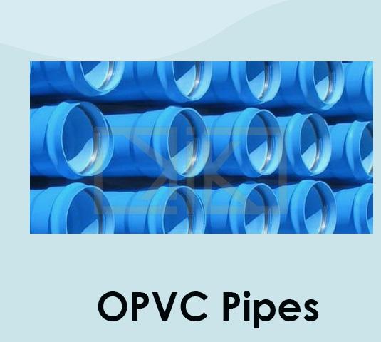 Sky Blue OPVC Pipes, for Water Supply Use, Length : 4000-5000mm
