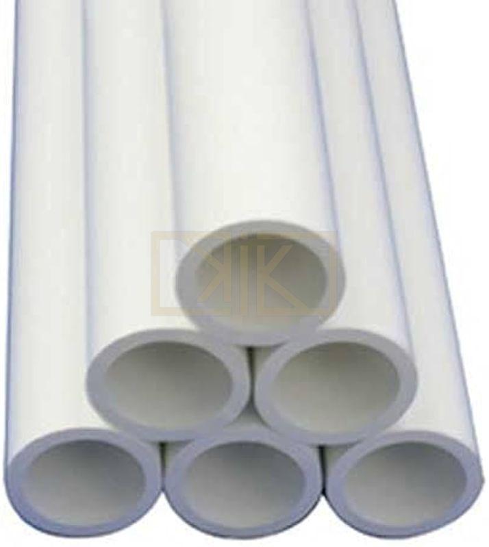White Round UPVC Pipe, for Plumbing, Industrial, Length : 4000-5000mm