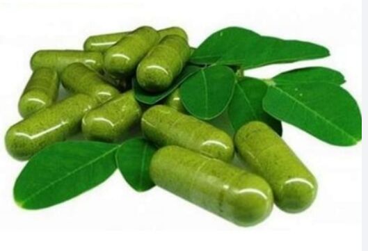 Green Moringa Capsules, for Supplement Diet, Vitamin D3 Defecency, Skin Care, Packaging Type : Bottle