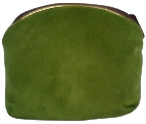 Ractangular Plain Green Velvet Jewellery Pouch, for Jewelry Packaging, Size : 12x10cm