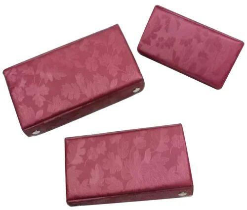 Rectangular Plain Pink Wooden Jewellery Box, for Keeping Jewelry, Style : Fancy