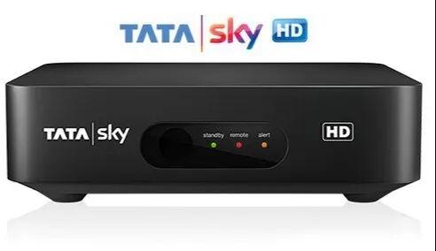 Black Tata Sky HD Set Top Box