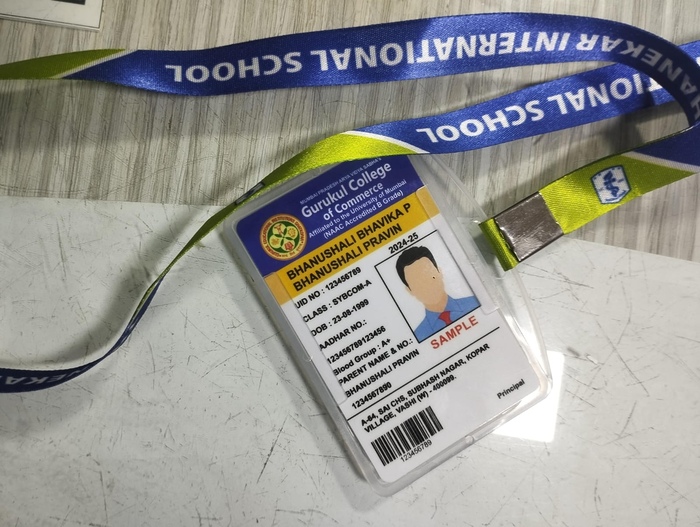 School id card, Holder Material : PVC