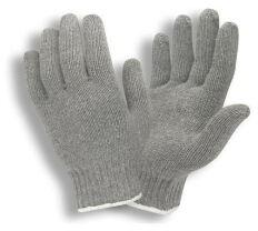 Grey Cotton Knitted Gloves