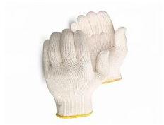 White Cotton Knitted Gloves