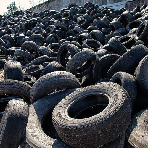 Black Rubber Tyre Scrap, for Industrial, Condition : Used, Waste