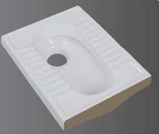 White Ceramic CT Squatting Pan, for Toilet Use, Size : 20 Inch