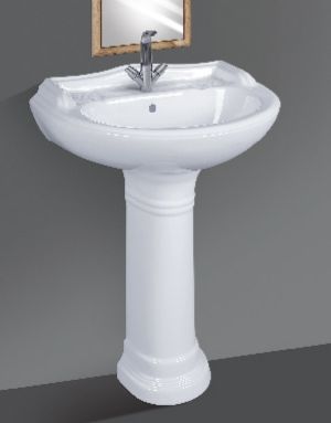 Star Gold Pedestal Wash Basin, Size : 23 x 18 x 33 Inch