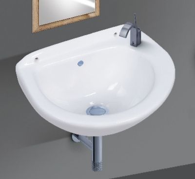 White Wall Mounted Wash Basin