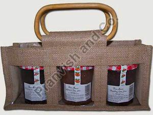 Wooden Handle Jute Bag