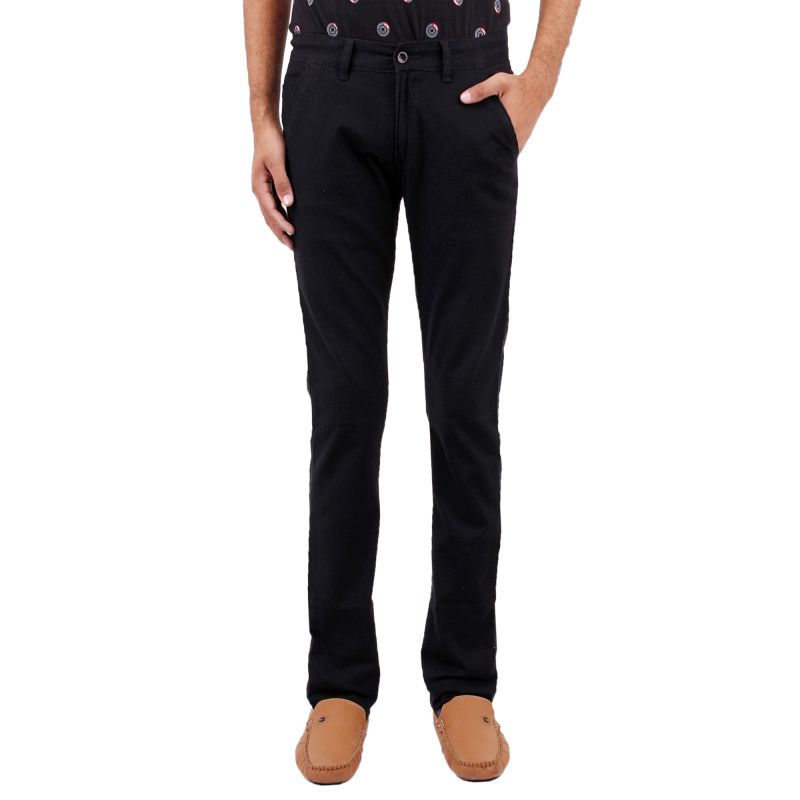 Plain Cotton Mens Black Trouser, Speciality : Attractive Designs ...