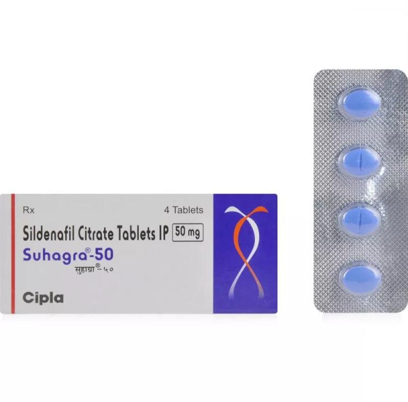 Suhagra Sildenafil 50mg Tablets