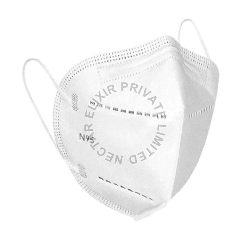 White N95 Face Mask, for Hospitals, Clinics, Size : Standard