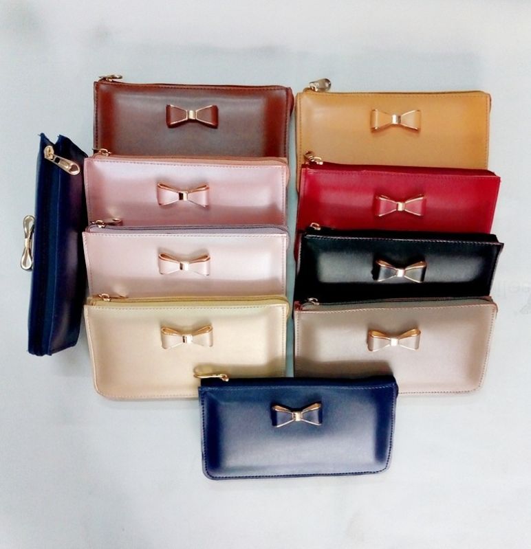 Plain Synthetic Leather Ladies Wallets, for Keeping, Gifting, Credit Card, Cash, Personal Use, Technics : Machine Made
