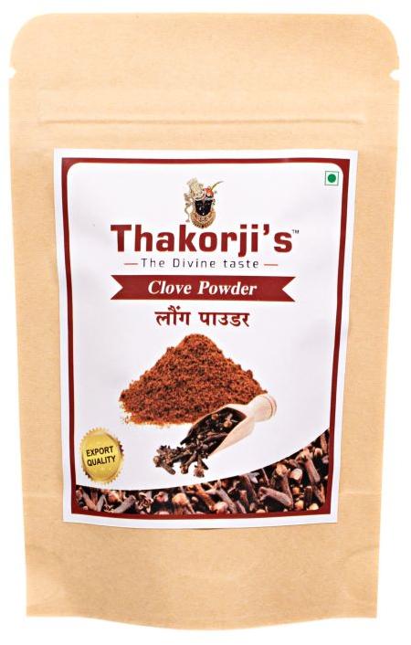 Organic Thakorji Clove Powder, for Spices, Packaging Type : Plastic Pouch, Packet