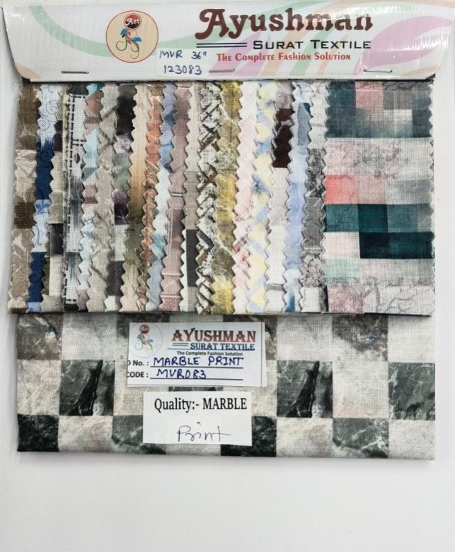 Marble Print Cotton Shirting Fabric