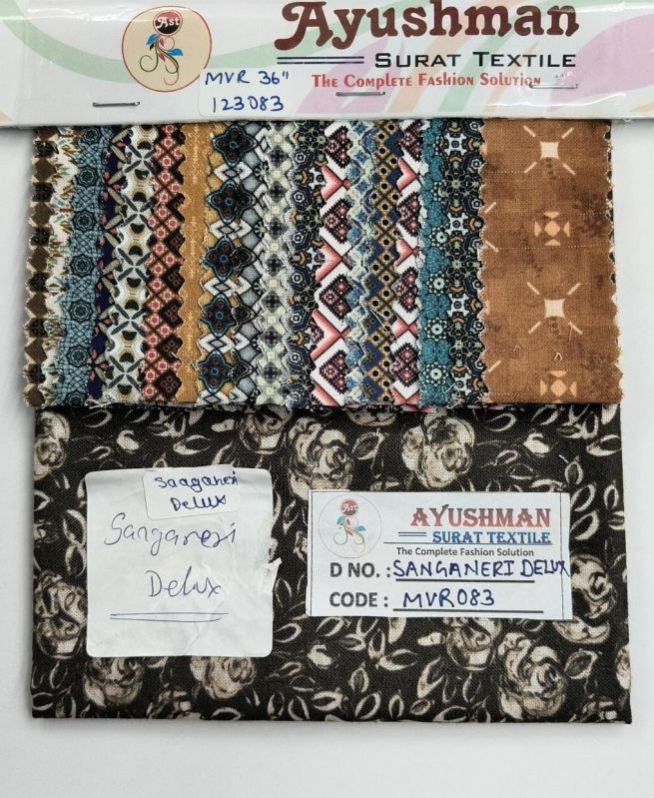 SANGANERI DELUX COTTON SHIRTING FABRIC