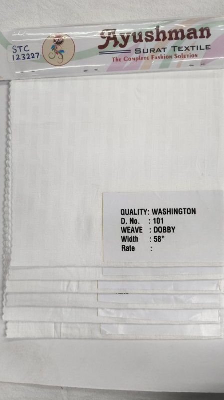 Washington Cotton Shirting Suiting Fabric, Width : 58 Inch