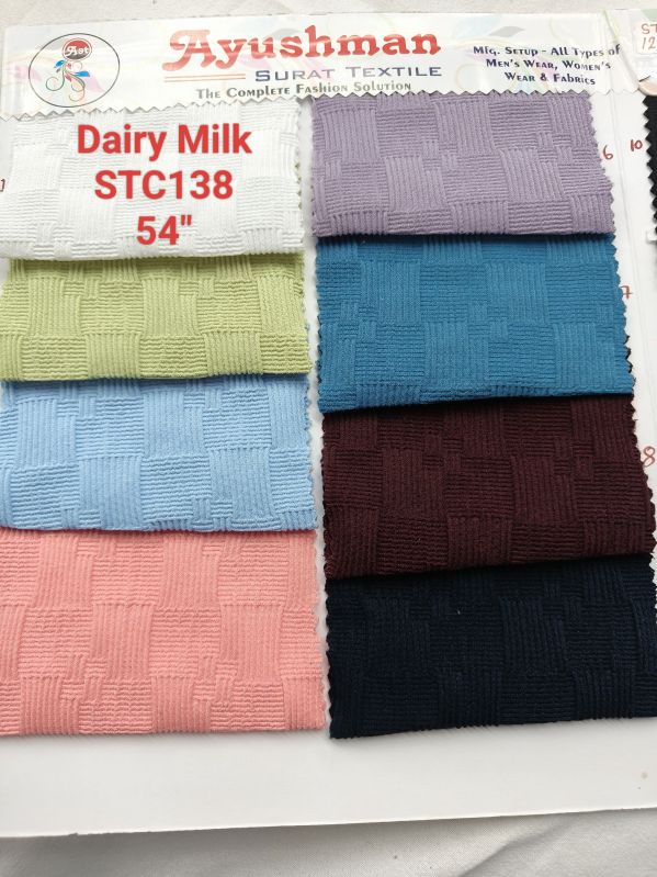 Dairy Milk Dobby Shirting Fabric, Width : 54inch at Rs 104 / Meter in ...