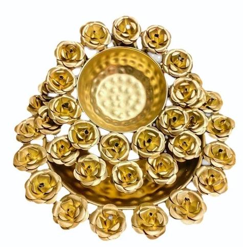 Gold AR Industries Iron Decorative Metal Lotus Urli