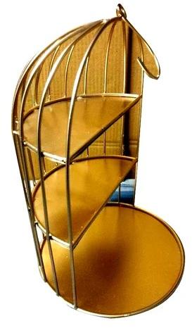 AR Industries Iron Golden Hanging Cage, Color : Silver