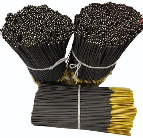 12 Inch Black Raw Agarbatti, for Worship, Packaging Size : 20Kg Bags
