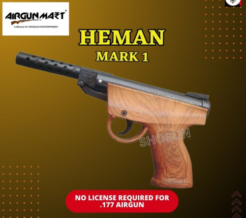 1000-2000 Gm Metal Heman Mark1 Air Pistol, for Personal Use, Sports Use, Handle Material : Plastic