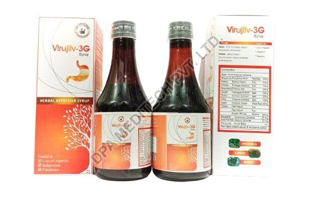 200ml Virujliv 3G Syrup, Packaging Type : Plastic Bottle