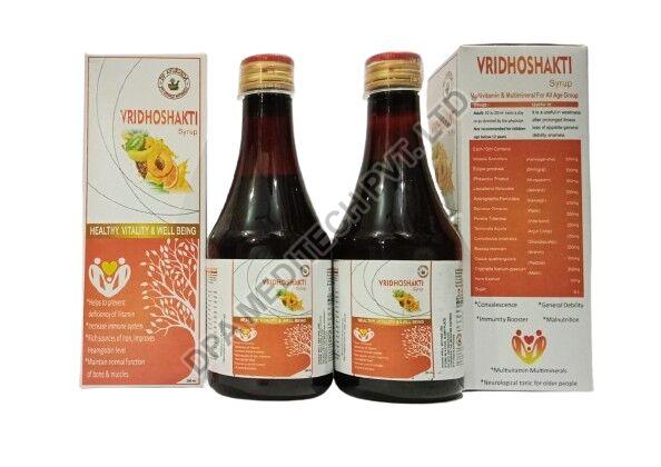 200ml Vridhoshakti Syrup, Packaging Type : Plastic Bottle