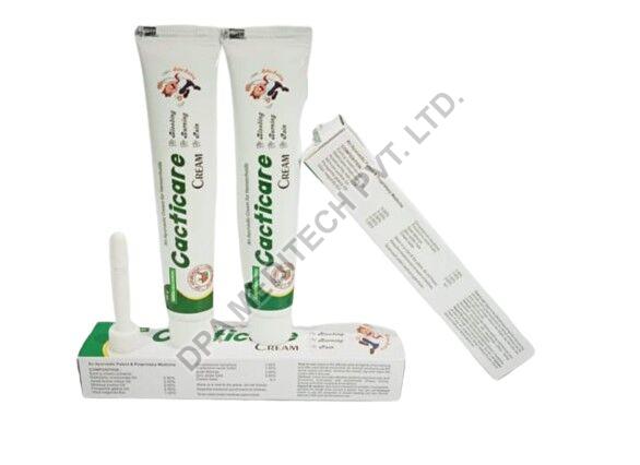 White Cacticare Cream, For Piles, Packaging Type : Plastic Tube